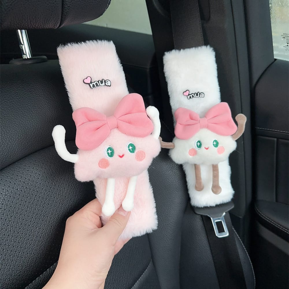 Soft Fur Shoulder Pads for Toyota, Honda, BMW