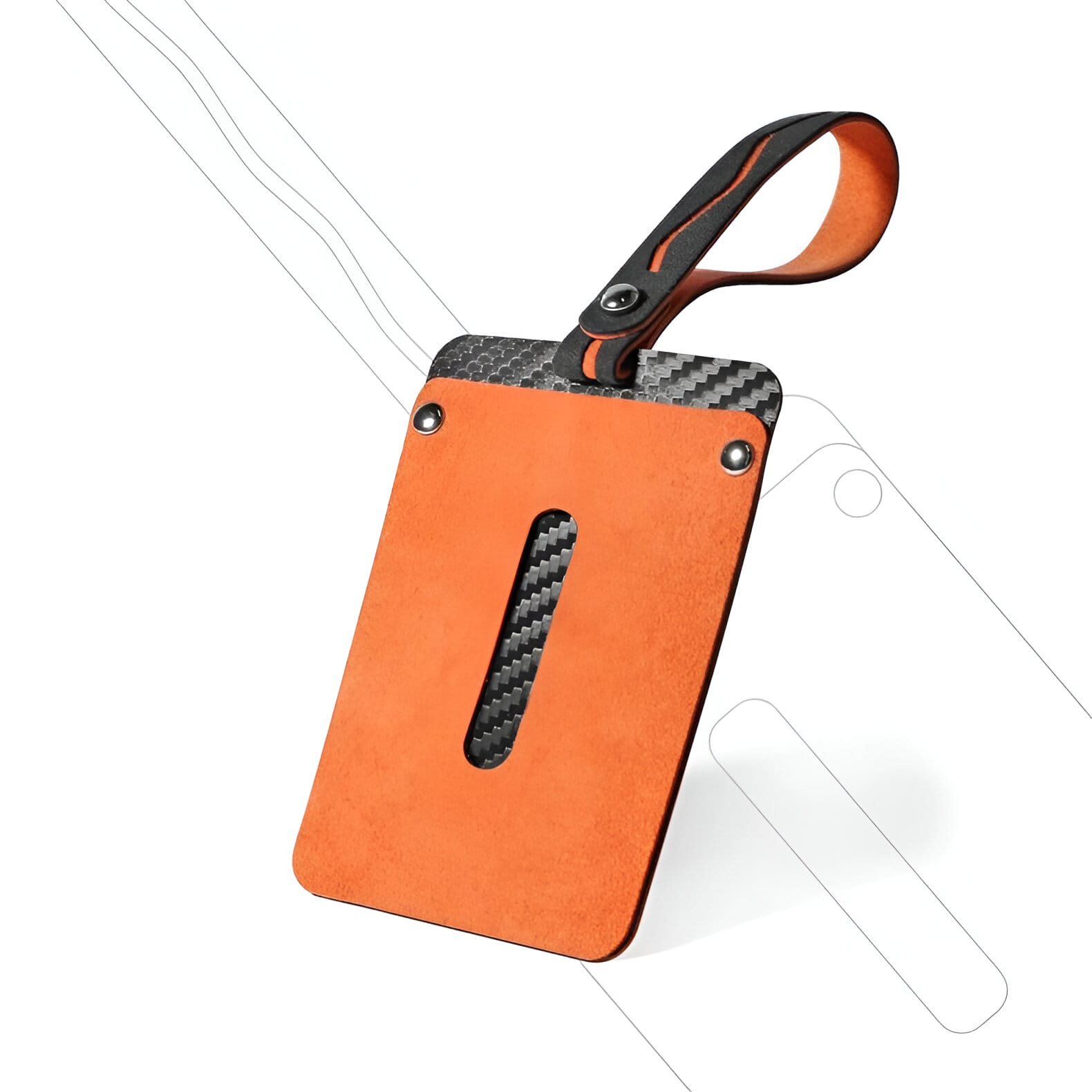 Luxury Alcantara & Carbon Fiber Key Card Holder for Tesla Model 3 & Model Y