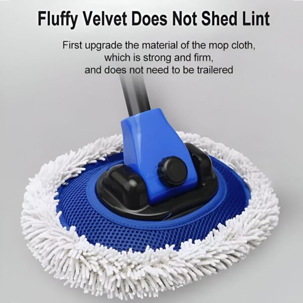 Tesla Car Wash Mop Brush Kit with Telescopic Handle - Image 4