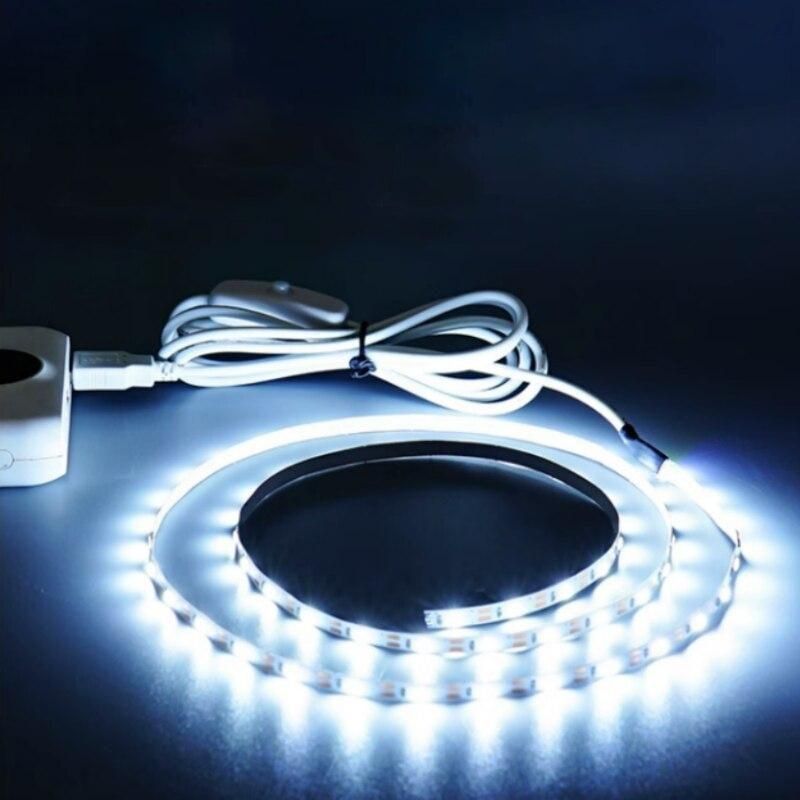 5V USB LED Strip Light with Switch Decoration Waterproof Tape for House Room Backlight