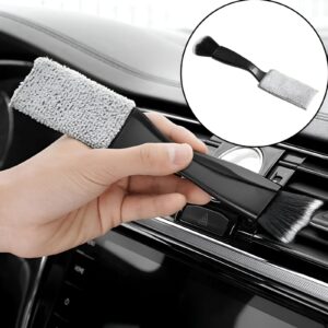Double-Head Car Detailing Brush for Tesla – Perfect for Air Vents, Grooves & Interior Cleaning