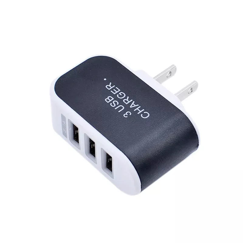 Universal 3-Port USB Travel Charger Adapter (110V-220V)
