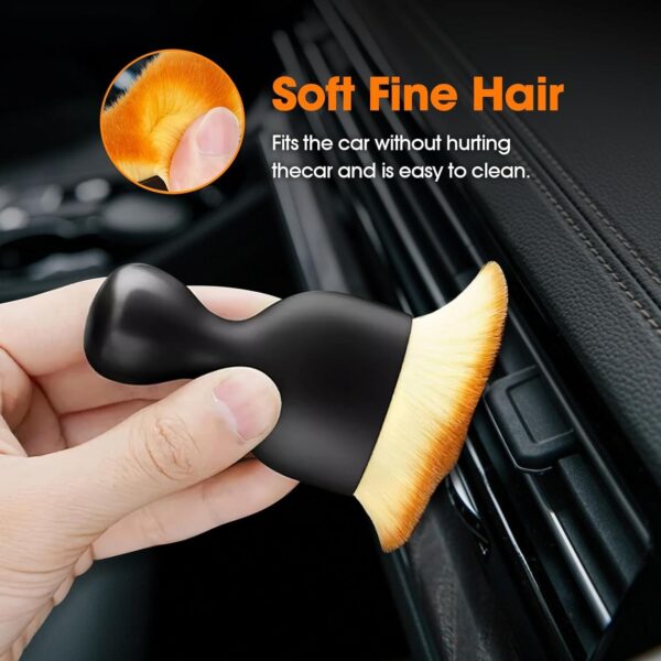 Soft Bristle Interior Cleaning Brush for Tesla - Dust & Detail Cleaning Tool - Image 2