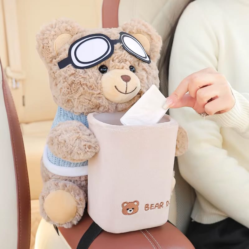 Cartoon Cute Car Tissue Box and Trash Can for Honda