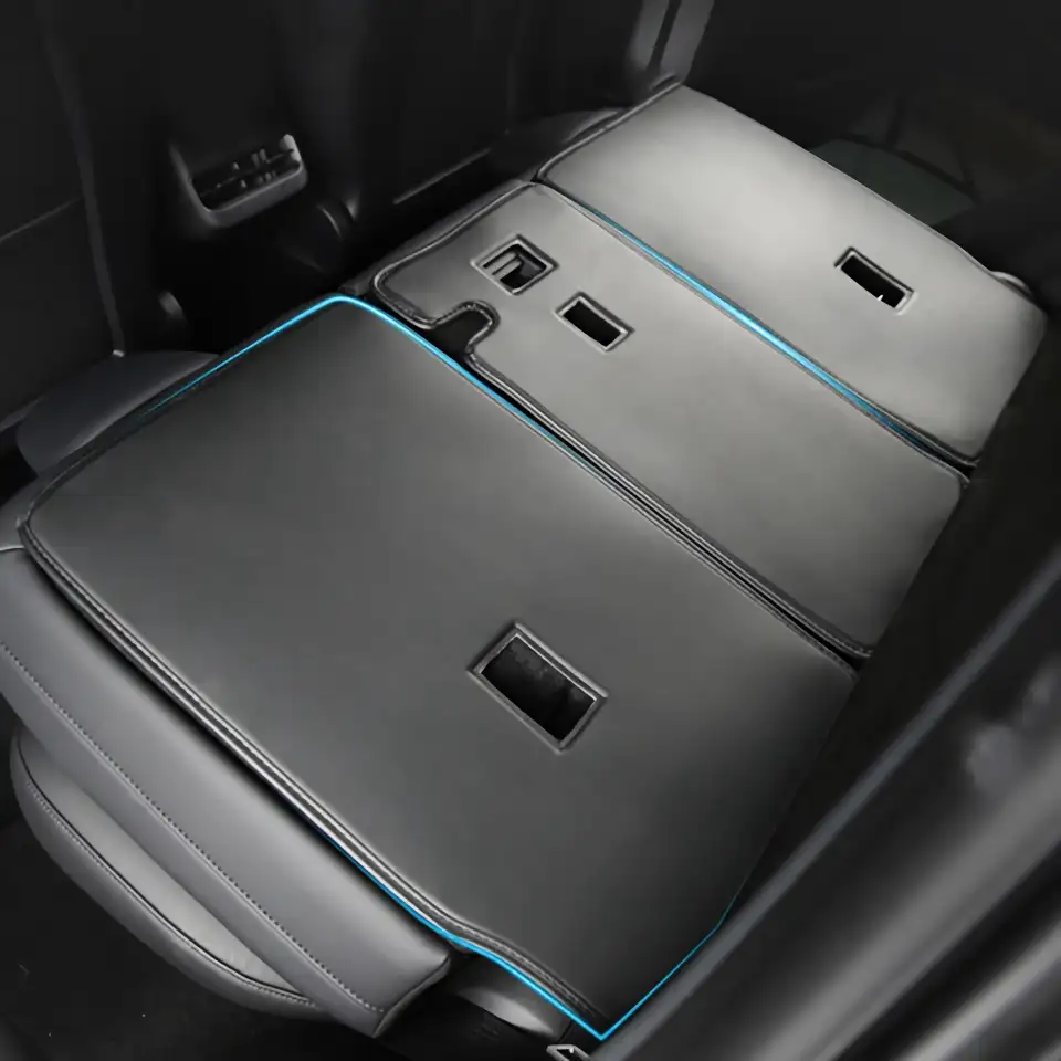 Premium Anti-Kick Seat Back Protector for Tesla – PU Leather, 3PCS Set