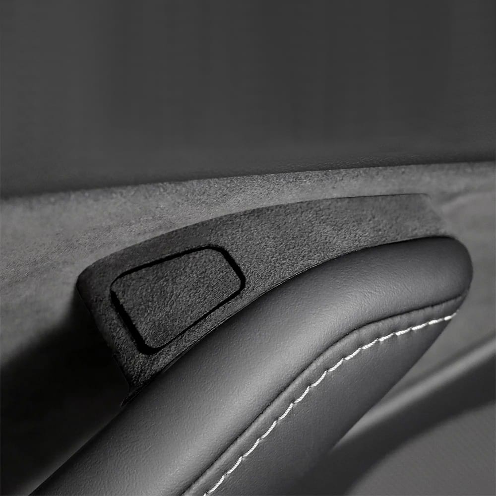 Top Suede Window Switch Button Trim Sticker for Tesla Model 3 & Model Y (2018-2024)