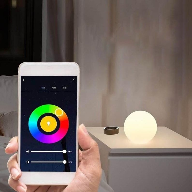 Smart LED Desk Lamp with Color Changing Nightlight, App & Voice Control